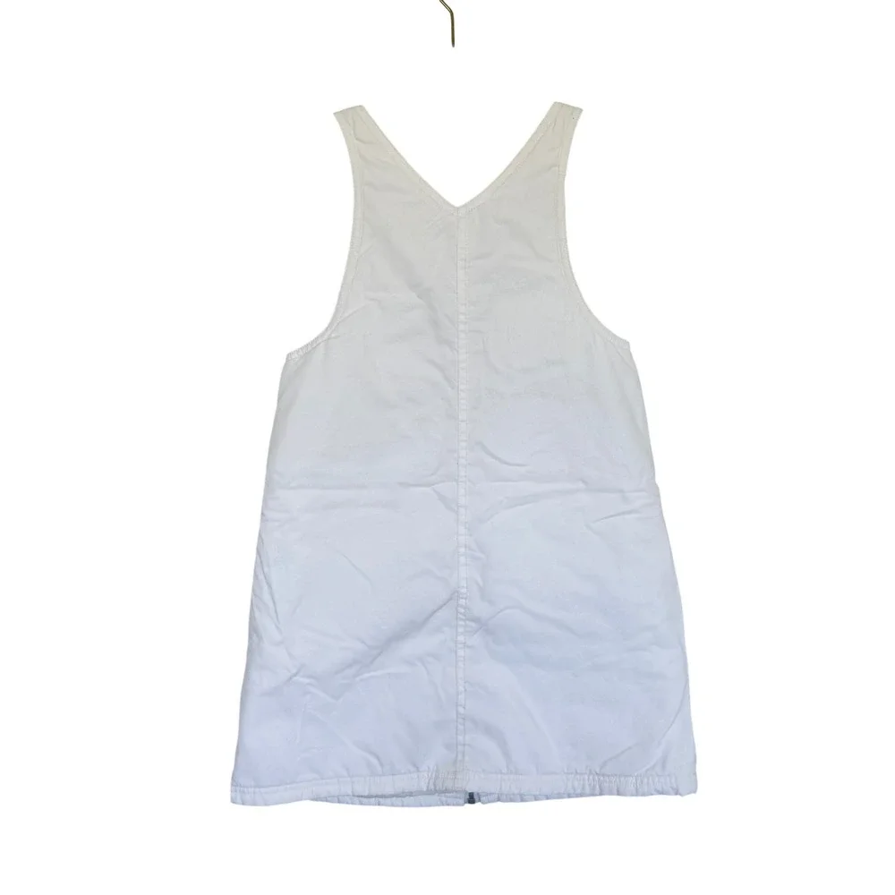 Gymboree Jumper Snow Suit Dress Kids XXL 6-7 White Vintage 1999 Zip Front Y2K